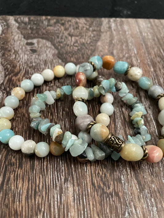 Amazonite-emotional balance and healing 3pc set