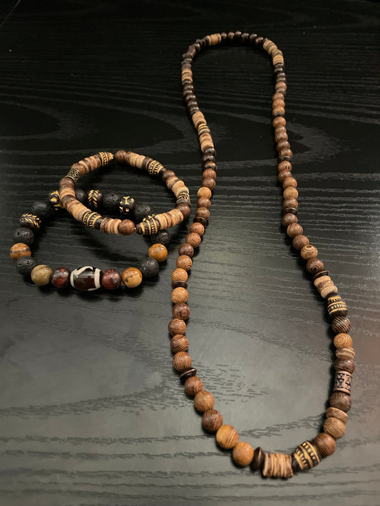 Necklace and bracelet set