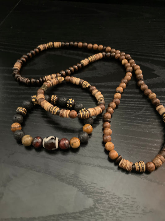 Necklace and bracelet set