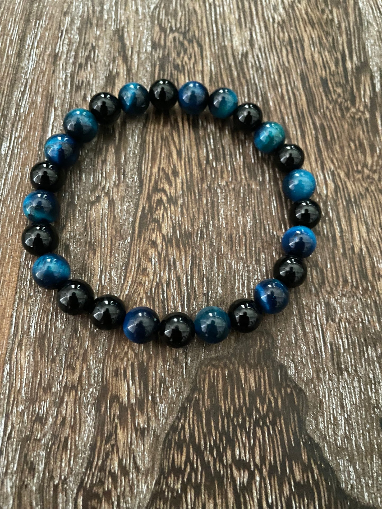 Blue tigers eye bracelet