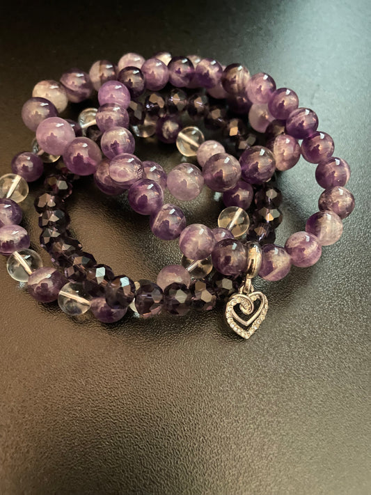 Amethyst Heart