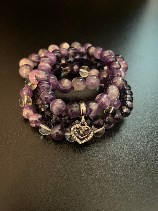 Amethyst Heart