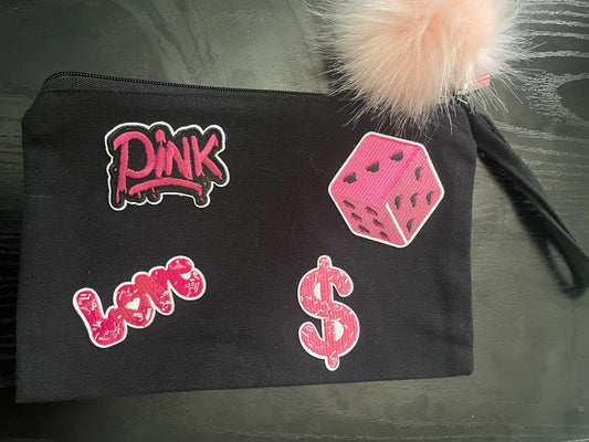 Pink love wristlet