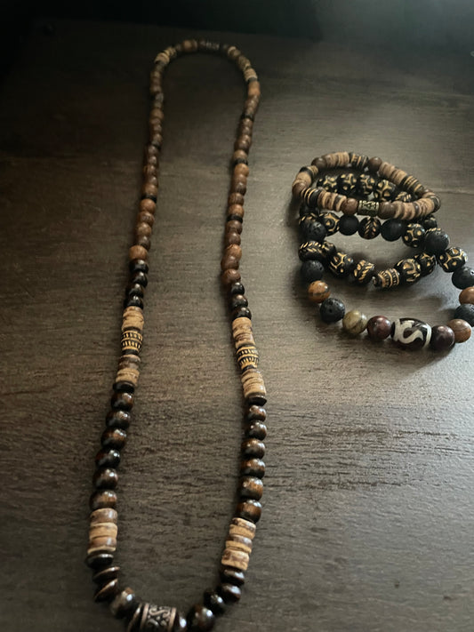 Necklace and bracelet set