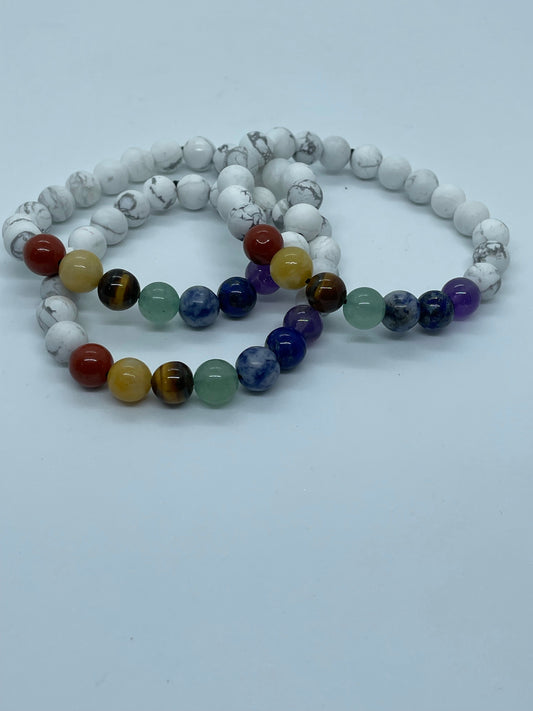 Howlite Chakra Bracelet